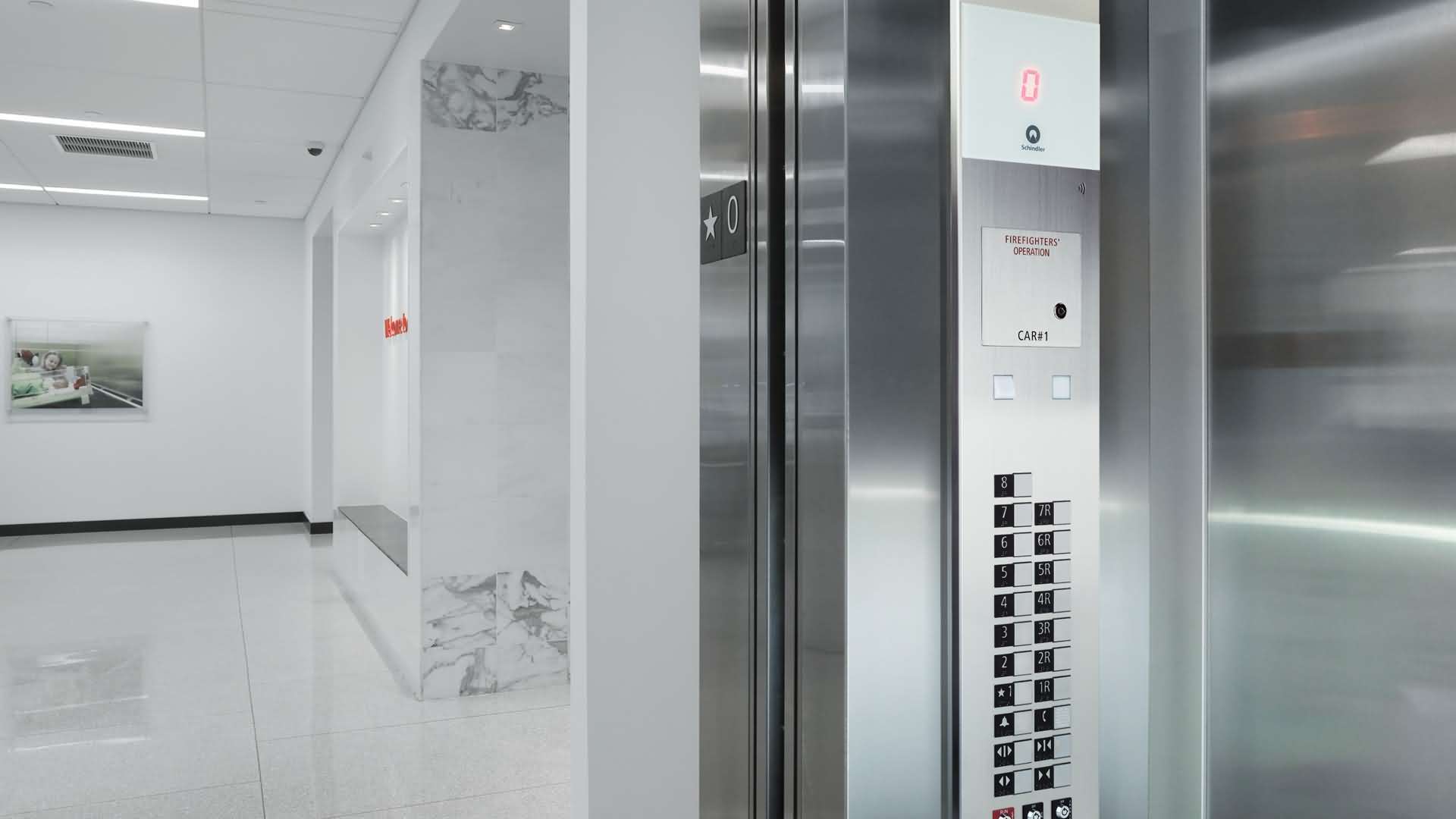 schindler 3300 elevator photo - قوانین جدید استاندارد آسانسور در سال 1401